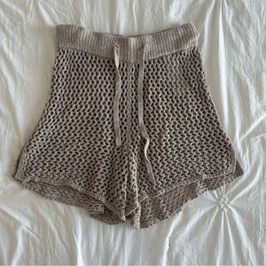abercrombie and fitch crotchet style coverup shorts